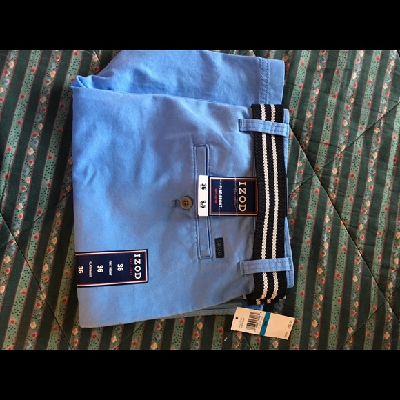IZOD NWT Men’s Shorts with Belt Size 36 - Picture 4 of 5